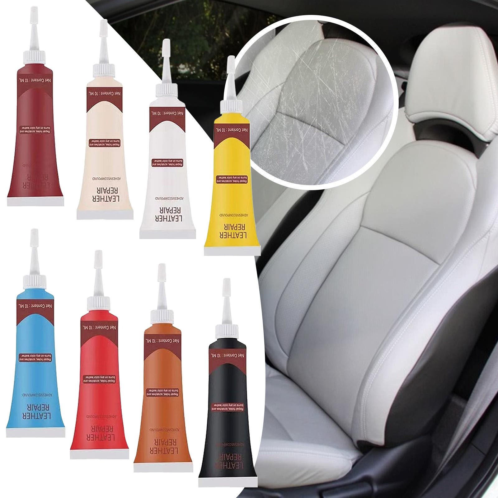 Leather Shoe Polish - Leerreparatiepasta Autostoel Bankleer Aanvullende opknapcrème voor