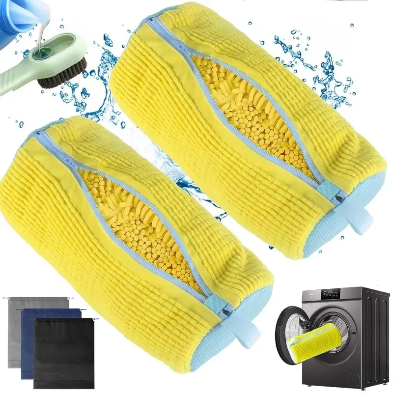 Shoe Cleaning Brush - 2/3 STKS Schoenwasmachine Tas met Vloeibare