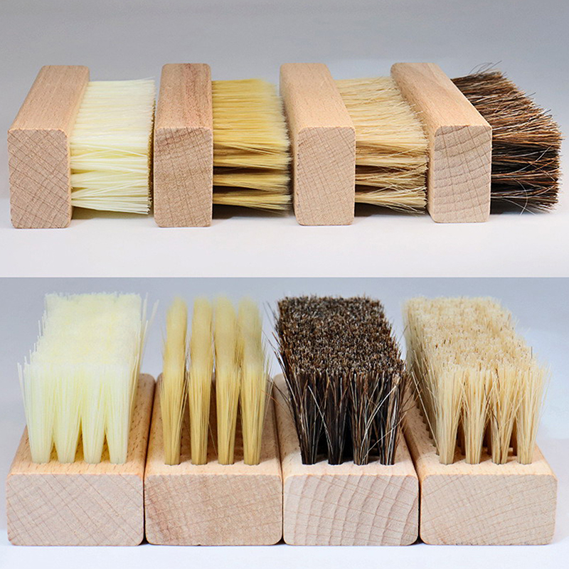 Shoe Cleaning Brush - Handig Houten Handvat Schoenborstel Poetsborstel Plastic