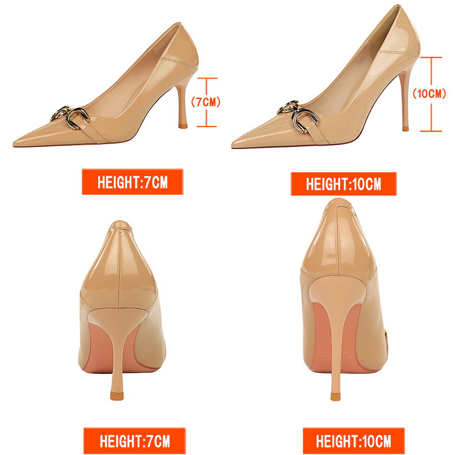 Luxe damespumps met metalen ge - Shoe Tree recensie en prijs