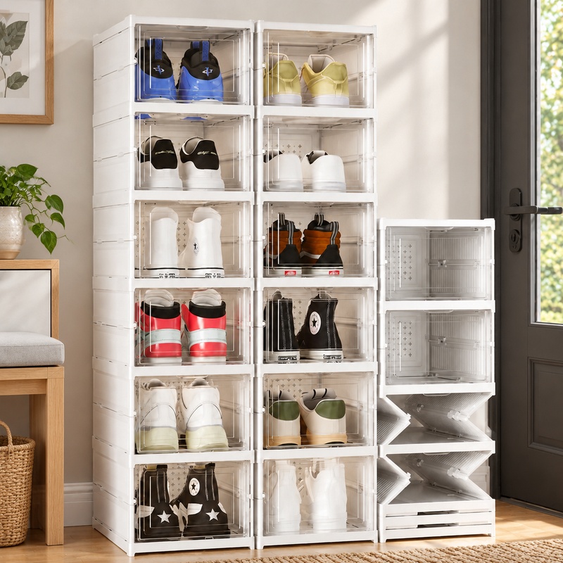 Transparante, stapelbare schoe - Sneaker Protector recensie en prijs